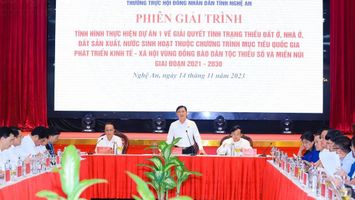 Thường trực HĐND tỉnh tổ chức Phiên giải trình về giải quyết tình trạng thiếu đất, nhà ở, nước sinh hoạt ở vùng đồng bào dân tộc thiểu số, miền núi
