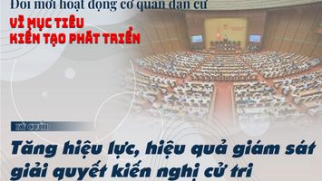 Kỳ cuối: Tăng hiệu lực, hiệu quả giám sát giải quyết kiến nghị cử tri