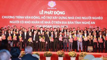Nghệ An: Tăng cường sự lãnh đạo của Đảng đối với công tác vận động, hỗ trợ xây dựng, sửa chữa nhà cho người nghèo
