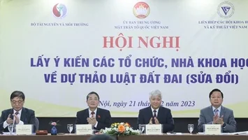 Hội nghị lấy ý kiến các tổ chức, nhà khoa học về dự thảo Luật Đất đai (sửa đổi)