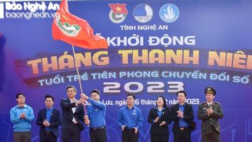 Nghệ An khởi động Tháng Thanh niên với chủ đề 'Tuổi trẻ tiên phong chuyển đổi số'