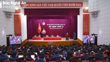 Sáng nay (28/2), HĐND tỉnh Nghệ An khóa XVIII, nhiệm kỳ 2021 - 2026 khai mạc kỳ họp thứ 12