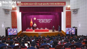 Sáng nay (28/2), HĐND tỉnh Nghệ An khóa XVIII, nhiệm kỳ 2021 - 2026 khai mạc kỳ họp thứ 12