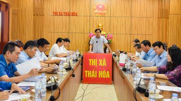 HĐND tỉnh giám sát công tác cải cách hành chính tại TX. Thái Hòa