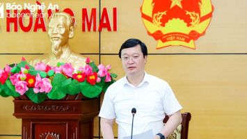 Chủ tịch UBND tỉnh: Phát huy lợi thế vị trí, xây dựng Hoàng Mai trở thành một phần động lực tăng trưởng của tỉnh