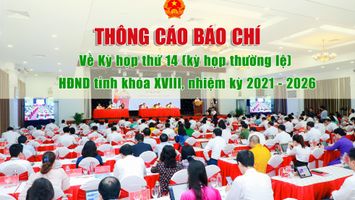 THÔNG CÁO BÁO CHÍ TRƯỚC KỲ HỌP THỨ 14, HĐND TỈNH NGHỆ AN