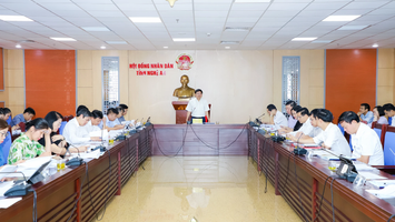 Thống nhất trình HĐND tỉnh Nghệ An 7 dự thảo Nghị quyết về chuyển đổi mục đích sử dụng đất và đầu tư công