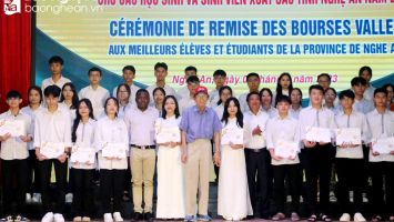116 học sinh, sinh viên Nghệ An được nhận học bổng Vallet