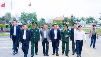 Đoàn giám sát Ủy ban Đối ngoại của Quốc hội khảo sát chuyên đề về biên giới lãnh thổ tại huyện Thanh Chương