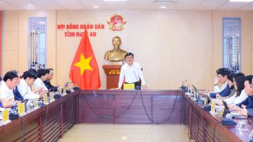 Thường trực HĐND tỉnh Nghệ An tổ chức phiên họp thường kỳ tháng 1/2024