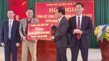 Phó Chủ tịch HĐND tỉnh Nguyễn Như Khôi dự Hội nghị tổng kết công tác xây dựng Đảng năm 2023 tại huyện Quế Phong