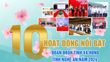 10 HOẠT ĐỘNG NỔI BẬT CỦA ĐOÀN ĐBQH TỈNH VÀ HĐND TỈNH NĂM 2024