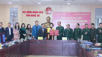 Ký kết Quy chế phối hợp giữa Ban Dân tộc HĐND tỉnh và Bộ Chỉ huy Bộ đội Biên phòng tỉnh