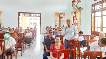 Phó Chủ tịch UBND tỉnh Bùi Đình Long tiếp xúc cử tri tại xã Nghi Mỹ, huyện Nghi Lộc