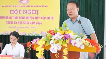 Phó Chủ tịch Thường trực HĐND tỉnh tiếp xúc cử tri tại xã Thanh Hòa, huyện Thanh Chương