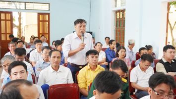 Cử tri xã Thanh Đồng, huyện Thanh Chương kiến nghị đảm bảo nguồn nước phục vụ sản xuất nông nghiệp