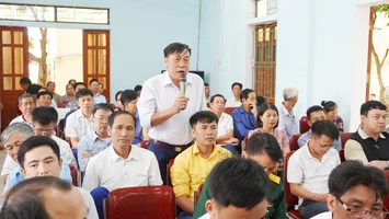 Cử tri xã Thanh Đồng, huyện Thanh Chương kiến nghị đảm bảo nguồn nước phục vụ sản xuất nông nghiệp