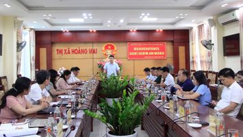 Thường trực HĐND thị xã Hoàng Mai giám sát việc trả lời ý kiến, kiến nghị của cử tri