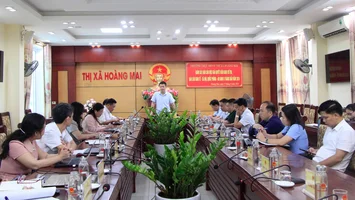 Thường trực HĐND thị xã Hoàng Mai giám sát việc trả lời ý kiến, kiến nghị của cử tri