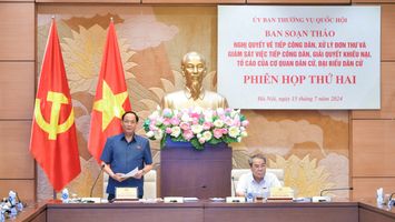 Phiên họp thứ hai Ban soạn thảo Nghị quyết về tiếp công dân, xử lý đơn thư của cơ quan dân cử, đại biểu dân cử
