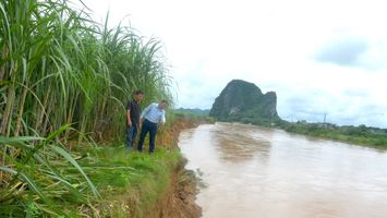 Quan tâm tu sửa kè dọc bờ sông Lam đoạn qua huyện Anh Sơn