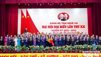 Danh sách Ban Chấp hành Đảng bộ tỉnh Nghệ An khóa XX, nhiệm kỳ 2025 - 2030