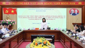Ban Dân tộc HĐND tỉnh tiến hành khảo sát và làm việc với Bảo hiểm xã hội tỉnh và Sở Y tế về việc thực hiện chế độ, chính sách bảo hiểm y tế (BHYT) vùng đồng bào dân tộc thiểu số và miền núi