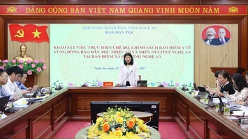 Ban Dân tộc HĐND tỉnh tiến hành khảo sát và làm việc với Bảo hiểm xã hội tỉnh và Sở Y tế về việc thực hiện chế độ, chính sách bảo hiểm y tế (BHYT) vùng đồng bào dân tộc thiểu số và miền núi