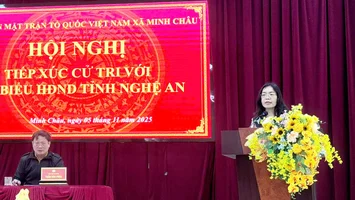 Đại biểu HĐND tỉnh tiếp xúc cử tri xã Minh Châu