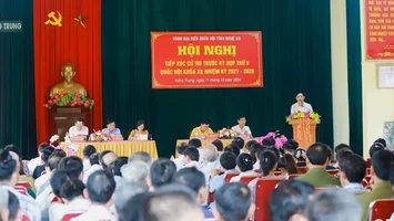 Đoàn đại biểu Quốc hội tỉnh tổ chức tiếp xúc cử tri trước và sau kỳ họp thường lệ thứ 9, Quốc hội khóa XV