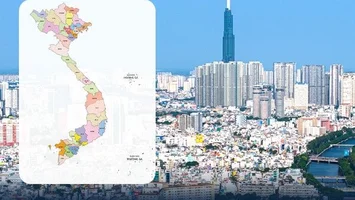 Chi tiết bản đồ đơn vị hành chính mới của Việt Nam có 34 tỉnh, thành