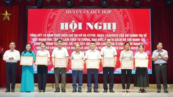 Phó Chủ tịch HĐND tỉnh Nguyễn Như Khôi dự Hội nghị tổng kết 10 năm thực hiện Chỉ thị 05 và chương trình hỗ trợ nhà ở cho người nghèo, người có công với cách mạng tại Quỳ Hợp