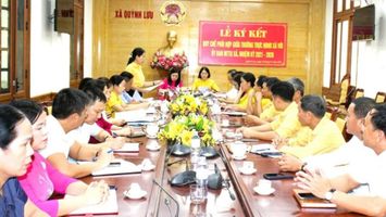 Ký kết Quy chế phối hợp giữa HĐND, UBND với Ủy ban MTTQ xã Quỳnh Lưu năm 2025