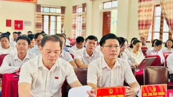 Hội đồng nhân dân xã Nghĩa Hành nhiệm kỳ 2021 - 2026 khai mạc kỳ họp thường lệ (kỳ họp thứ 2) để quyết định các nội dung công việc theo thẩm quyền.
