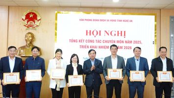 Văn phòng Đoàn ĐBQH và HĐND tỉnh tổ chức Hội nghị tổng kết công tác chuyên môn năm 2025, triển khai nhiệm vụ năm 2026