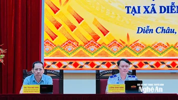 Đoàn đại biểu Quốc hội tỉnh Nghệ An tiếp xúc cử tri xã Diễn Châu