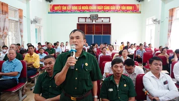 Cử tri Nghĩa Khánh kiến nghị tháo gỡ vướng mắc sau sắp xếp, đầu tư hạ tầng dân sinh