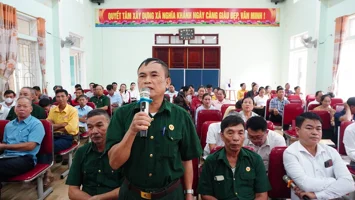 Cử tri Nghĩa Khánh kiến nghị tháo gỡ vướng mắc sau sắp xếp, đầu tư hạ tầng dân sinh