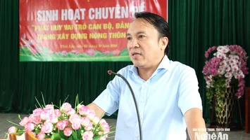 Phó Chủ tịch Thường trực HĐND tỉnh dự sinh hoạt chuyên đề tại Chi bộ Đông Sơn, Đảng bộ xã Phúc Lộc