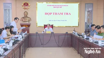 Ban Pháp chế HĐND tỉnh họp thẩm tra một số dự thảo nghị quyết