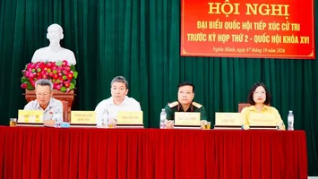 Đoàn đại biểu quốc hội đã có buổi tiếp xúc cử tri tại xã Nghĩa Hành