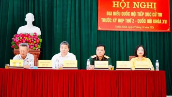 Đoàn đại biểu quốc hội đã có buổi tiếp xúc cử tri tại xã Nghĩa Hành