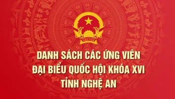 Danh sách các ứng cử viên đại biểu Quốc hội khóa XVI tại tỉnh Nghệ An