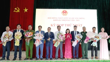 Phó Trưởng Đoàn ĐBQH tỉnh Thái Thị An Chung dự Kỳ họp thứ Nhất, HĐND xã Quang Đồng khóa II, nhiệm kỳ 2026 – 2031
