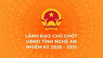 Lãnh đạo chủ chốt UBND tỉnh Nghệ An nhiệm kỳ 2026 - 2031