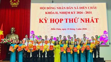 HĐND xã Diễn Châu khóa II, nhiệm kỳ 2026 – 2031 tổ chức kỳ họp thứ nhất, thực hiện công tác nhân sự thuộc thẩm quyền