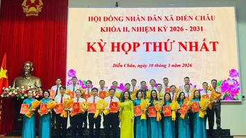 HĐND xã Diễn Châu khóa II, nhiệm kỳ 2026 – 2031 tổ chức kỳ họp thứ nhất, thực hiện công tác nhân sự thuộc thẩm quyền