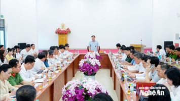 Bí thư Tỉnh ủy Nghệ An làm việc với các xã Hưng Nguyên, Hưng Nguyên Nam, Lam Thành, Yên Trung