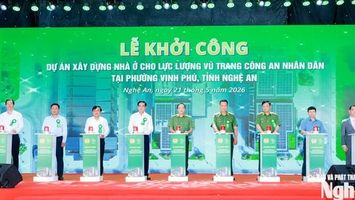 Bộ Công an khởi công dự án nhà ở cho lực lượng vũ trang Công an nhân dân tại Nghệ An