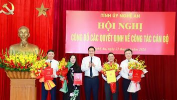 Nghệ An điều động nhiều lãnh đạo cấp tỉnh giữ chức Bí thư Đảng ủy cấp xã